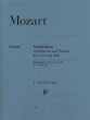 Mozart Variationen KV 359 & KV 360 Violin-Piano (edited by E.F.Schmid) (Henle-Urtext)