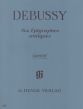 Debussy 6 Epigraphes Antiques (edited by E.G. Heinemann) (fingering H.M. Theopold) (Henle-Urtext)