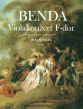 Benda Konzert F-dur Viola-Orchester Klavierauszug (mit Kadenz von Winfried Michel)