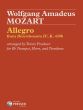 Mozart Allegro, K. 439b from Divertimento IV, K. 439b Trumpet-Horn-Trombone (Score/Parts) (transcr. Travis Freshner)