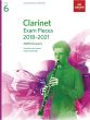 Clarinet Exam Pieces 2018–2021 ABRSM Grade 6 Clarinet-Piano