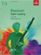 Bassoon Sight-Reading Tests, ABRSM Grades 1-5 from 2018