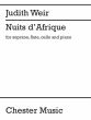 Weir Nuits d'Afrique Soprano-Piano-Flute-Violoncello Score