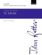 Rutter Te Deum SATB-Brass Ensemble-Timpani-Percussion & Organ Full Score