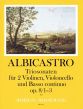 Albicastro 12 Triosonaten Opus 8 Band I No. 1 - 3 (2 Violinen-Violoncello und Bc Part./Stimmen) (Harry Joelson)