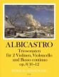 Albicastro 12 Triosonaten Opus 8 Band 4 No. 10 - 12 (2 Violinen-Violoncello und Bc Part./Stimmen) (Harry Joelson)