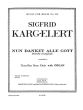 Karg-Elert Nun danket alle Gott 3 Trumpets and Organ (Score/Parts)