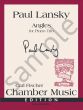 Lansky Angles for Piano Trio Violin, Cello and Piano