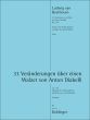 Beethoven 33 Veränderungen über einen Walzer von Anton Diabelli Op. 120 Streichquartett (Stimmen) (arr. Ilya Gringolts)