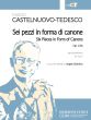 Castelnuovo-Tedesco 6 Pieces in form of Canons Op. 156 Piano solo (edited by Angelo Gilardino)
