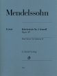 Mendelssohn Piano Trio No. 1 in d-minor Op. 49 Violin-Violoncello and Piano (Ernst Herttricht)