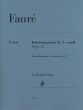 Faure Piano Quartet no.1 C-Minor Op.15 Score and Parts (Editor Fabian Kolb - Fingering Pascal Roge)