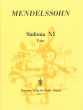 Mendelssohn Jugendsinfonie No. 11 F-dur Streichorchester (Partitur) (Hellmuth Christian Wolff)