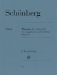 Schoenberg Phantasy Op. 47 for Violin with Accompaniment of the Piano (edited by Eike Fess)