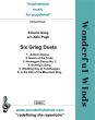 Six Grieg Duets for 2 Clarinets (arr. Alfie Pugh)