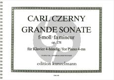 Czerny Grande Sonate f-moll Op.178 Klavier 4 Hd. (ed. Yaara Tal, Andreas Groethuysen)