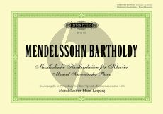 Mendelssohn Musikalische Kostbarkeiten für Klavier