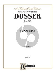 Dussek Sonatinas Op. 20 for Piano