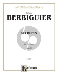 Berbiguier 6 Duets Op.59 2 Flutes