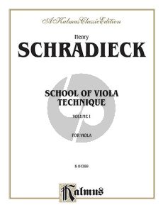 Schradieck School of Viola Technique Vol.1