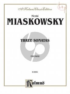 Miaskovsky 3 Sonatas Op.64 No.1-Op.82 and Op.83 for Piano
