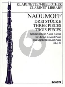 Naoumoff 3 Pieces for Clarinet (A) and Pisno (1982)