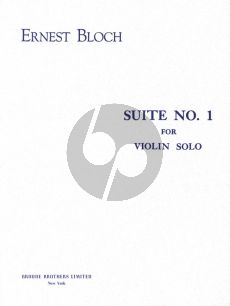 Bloch Suite No. 1 Violin solo