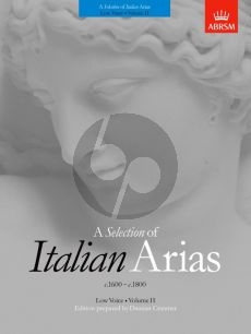 Selection of Italian Arias 1600-1800 Vol.2 Low Voice