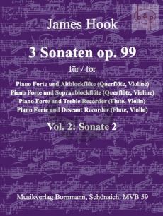 3 Sonaten Op.99 No.2 Sonate G-dur (Flute[Vi.]-