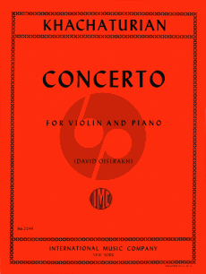 Khachaturian Concerto Violin-Orchestra (piano red.) (David Oistrakh)