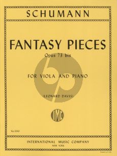 Schumann Fantasy Pieces Op.73 /bis Viola and Piano (Leonard Davis)