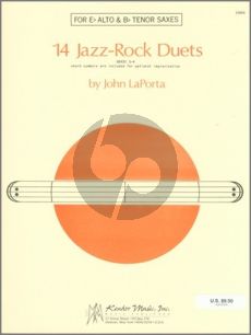 LaPorta 14 Jazz-Rock Duets for Altto- and Tenor Saxophone (Grade 3 - 4)