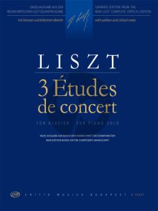 Liszt 3 Etudes de Concert Piano solo (edited by Adrienne Kaczmarczyk)