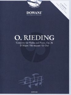 Rieding Concerto D-major Op.36 Violin and Piano (Bk-Cd) (Dowani 3 Tempi Play-Along)