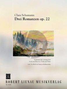 Schumann 3 Romances Op.22 Viola and Piano (arr. Bella Kalinowsky)