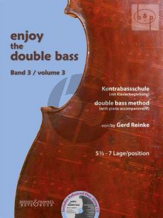 Enjoy the Double Bass Vol.3 (Double Bass Method wit Piano Accomp.) (51 / 2 - 7 Pos.)