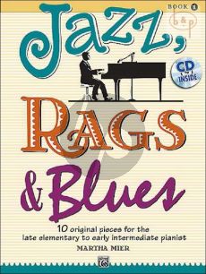 Mier Jazz-Rags & Blues Vol.1 Piano Solo (Book with Cd) (Late Element. to Early Interm.Level)