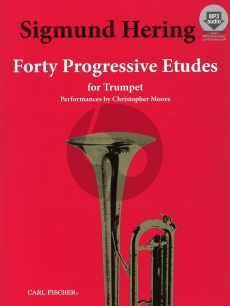 Hering 40 Progressive Etudes Trumpet (Bk-Audio Access Code)