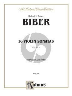 Biber 16 Sonatas Vol.2 Mystery/Rosary Sonatas for Violin and Piano