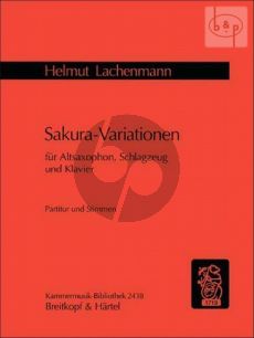 Sakura-Variationen Variations on a Japanese Folk Song for Alto Sax.-Percussion and Piano Score/Parts