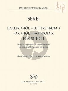 Letters from X - Fax from X for 51 to LI