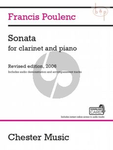 Sonata for Clarinet and Piano (revised 2006) Book with Download Card