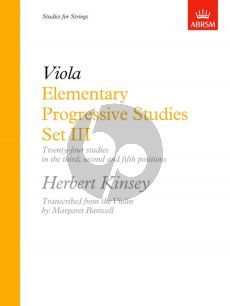 Kinsey Elementary Progressive Studies Set 3 Viola (Margaret Banwell)