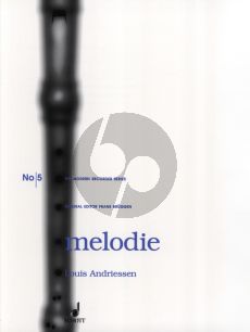 Andriessen Melodie Treble Recorder and Piano