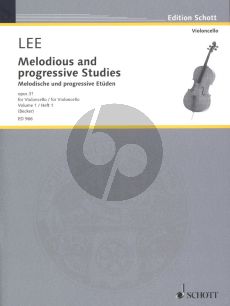 Lee  Melodische und Progressive Etuden Op. 31 Vol.1 fur Violoncello (Hugo Becker)