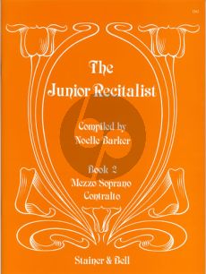 The Junior Recitalist Vol.2 Mezzo-Sopr./ Contralto (edited by Noelle Barker)