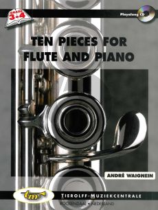 Waignein 10 Pieces Flute and Piano Book with Cd (Grade 3 - 4)