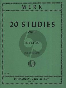 Merk 20 Studies Op.11 Violoncello (Klengel)
