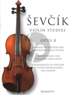 Sevcik Changes of Position & Preparatory Scale Studies Op.8 Violin (In Thirds, Sixths, Octaves and Tenths)