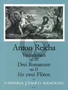 Reicha 3 Romanzen Op.21 / Variationen op.20 fur 2 Floten Spielpartitur